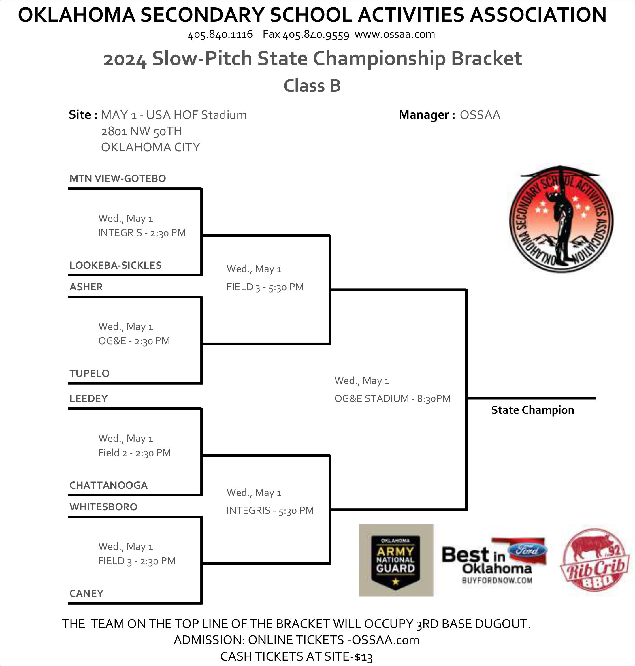 Brackets released for state tournament