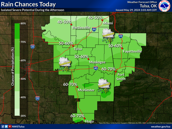 LeFlore County weather forecast 5-29-2024