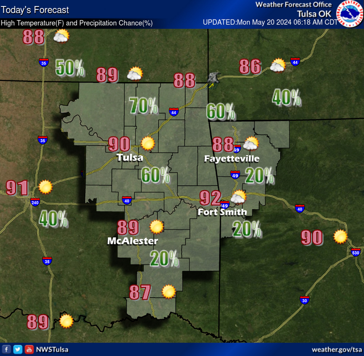 LeFlore County weather 5-20-2024