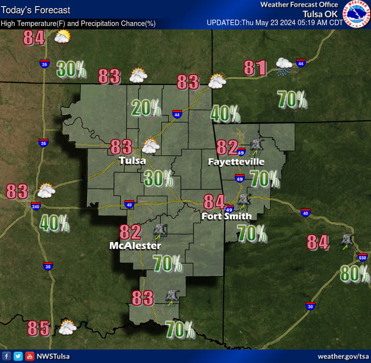 LeFlore County weather 5-23-2024