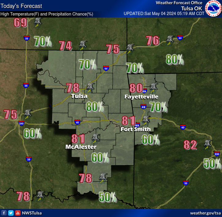 LeFlore County weather 5-4-2024