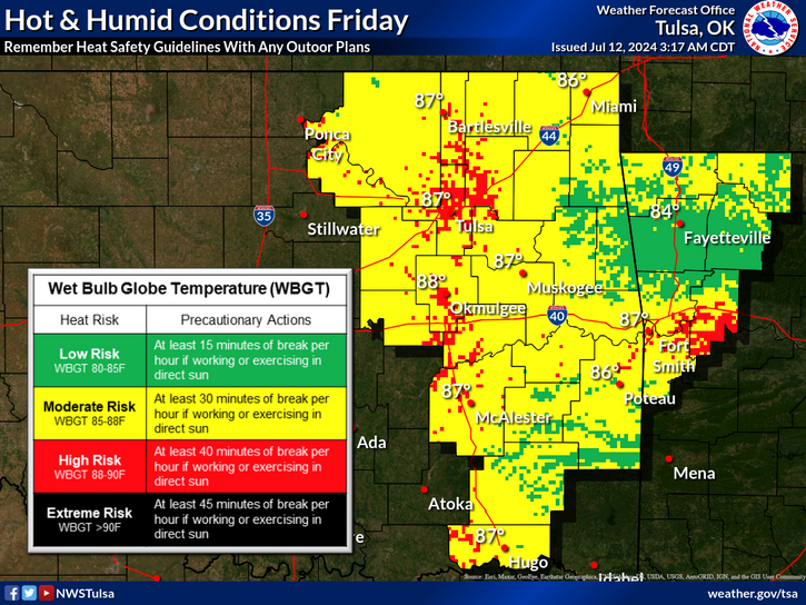 LeFlore County weather 7-12-2024