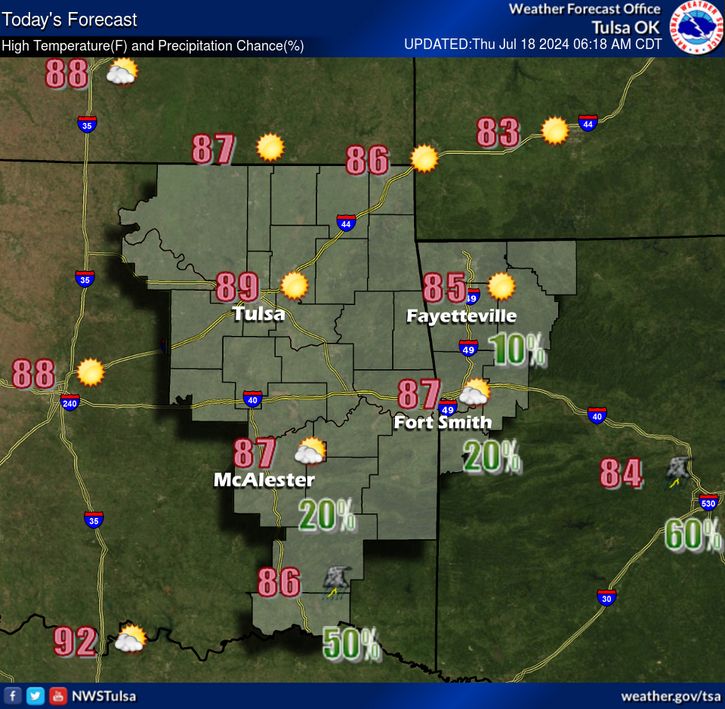 LeFlore County weather 7-18-2024