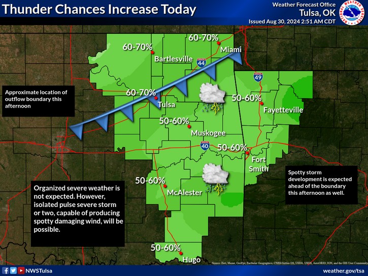 LeFlore County weather forecast 8-30-2024