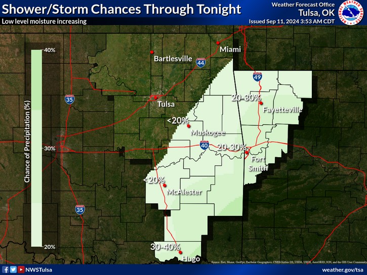 LeFlore County weather 9-11-2024