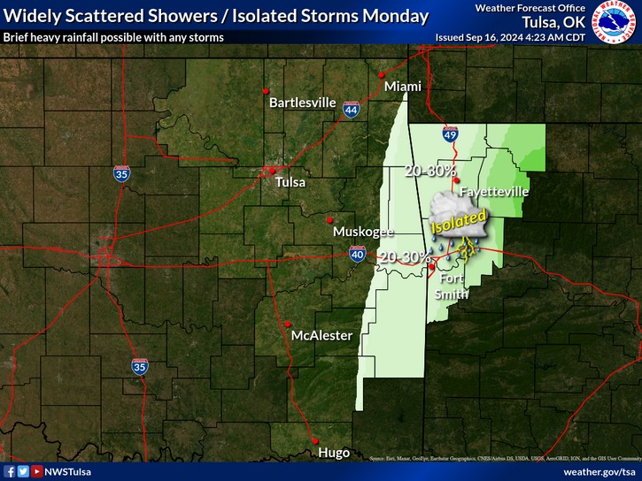 LeFlore County weather 9-16-2024