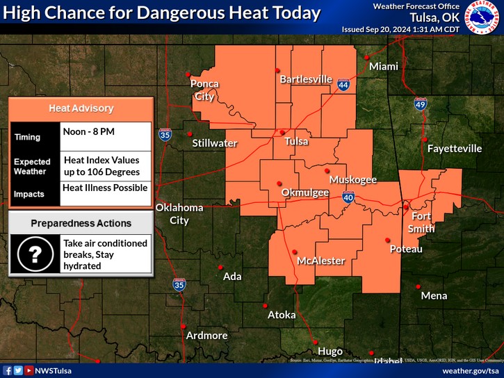 LeFlore County weather 9-20-2024