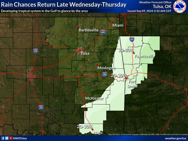 LeFlore County weather 9-9-2024