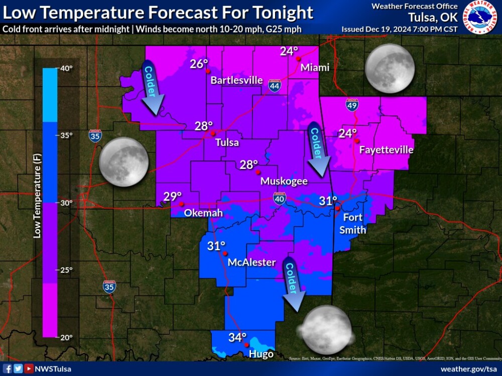 LeFlore County weather forecast for 12-20-2024